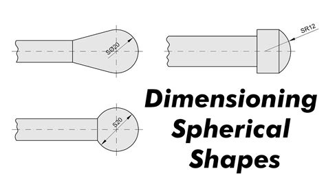 Dimensioning Spherical Shapes In Engineering Drawing YouTube