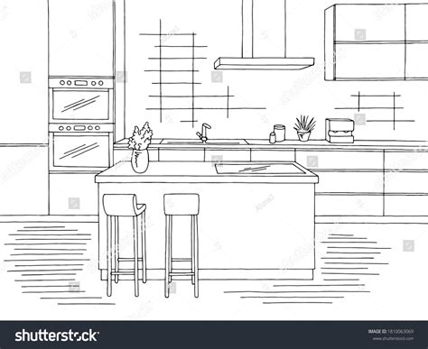 Kitchen Sink Line Art Photos, Images and Pictures