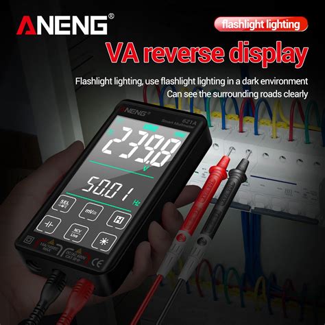 ANENG 621A Touch Screen Intelligent Digital Multimeter 9999 Counts Auto