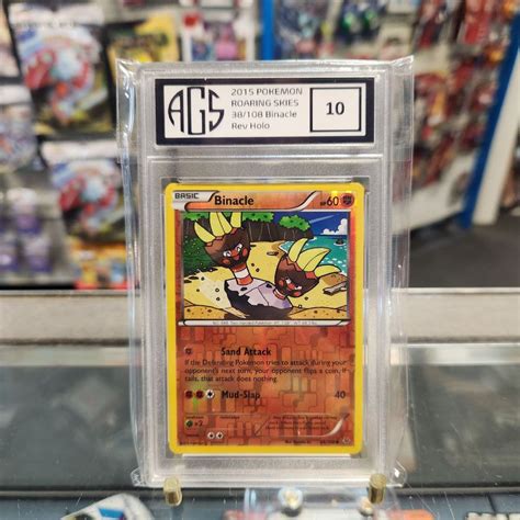 Graded Card - 2015 Pokemon Roaring Skies 38/108 Binacle Rev Holo ...