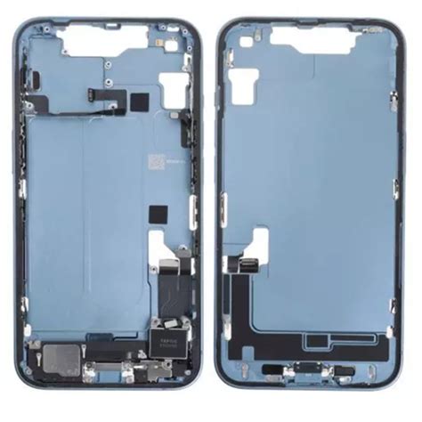 For Iphone 14 Mid Frame Chassis Assembly With Parts Blue