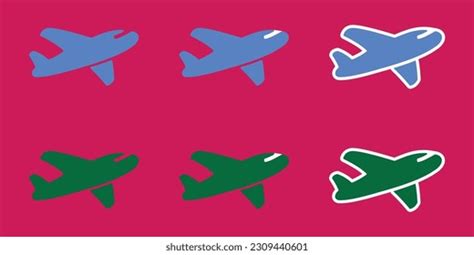 Airplane Sticker Over 16 713 Royalty Free Licensable Stock Vectors