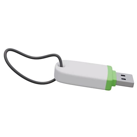 Ilustraci N De Renderizaci N D De Una Unidad Flash Usb Blanca Abierta