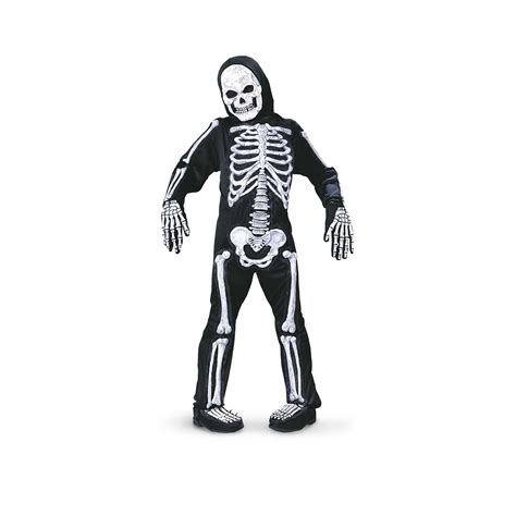 All About Holidays » Skeleton Costume, Black/White, Size L