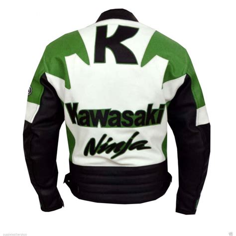 GREEN MOTORCYCLE BIKER JACKET MEN LEATHER JACKET MOTORBIKE RACING ...