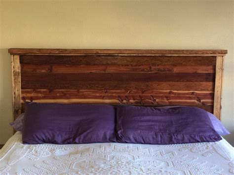 Ana White First Project Reclaimed Wood Look King Size Headboard