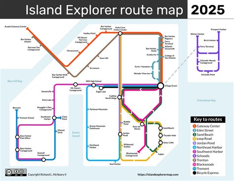 Island Explorer route map