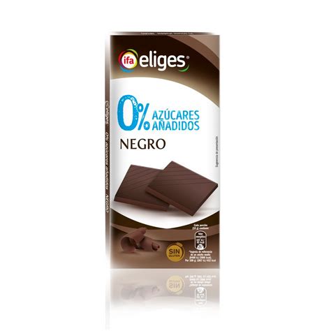 Chocolate Negro Sin Az Car Y Sin Gluten Ifa Eliges Paquete De G