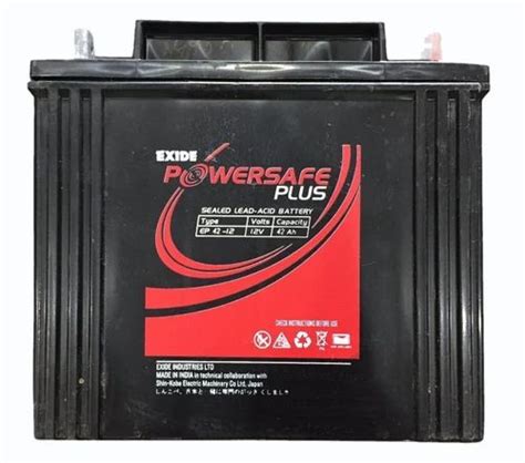 Exide Ep42 12 42ah Powersafe Plus Battery 24 Months At ₹ 5500 In Varanasi