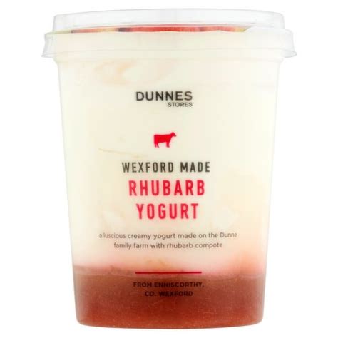 Dunnes Stores Wexford Made Rhubarb Yogurt 450g Dunnes Stores