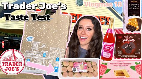 Trader Joes Haul Christmas Dessert Taste Test VLOGMAS Day 18 YouTube