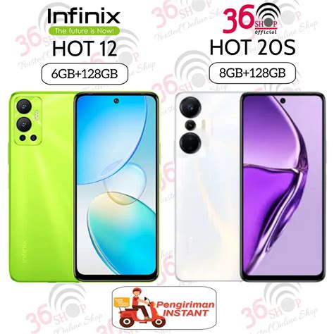 Jual Infinix Hot 12 Infinix Hot 20s 6GB 128GB 8GB 128GB Garansi Resmi Infinix 1 Tahun