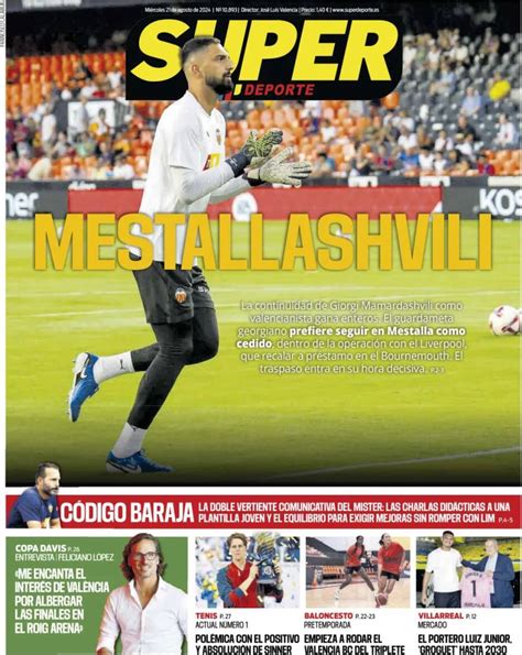 Capa Jornal Superdeporte Agosto Capasjornais Pt