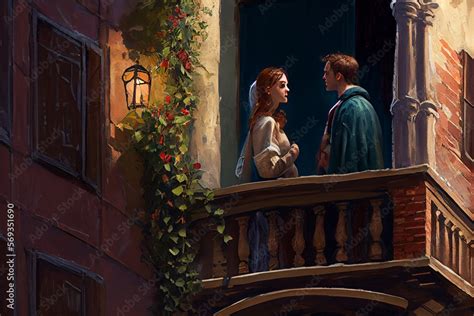 Nice Illustration of Romeo and juliet Stock Illustration | Adobe Stock