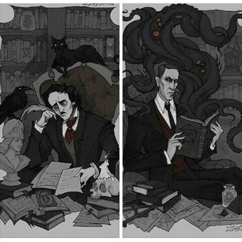 Edgar Allan Poe H P Lovecraft Lovecraftian Horror Lovecraft Art