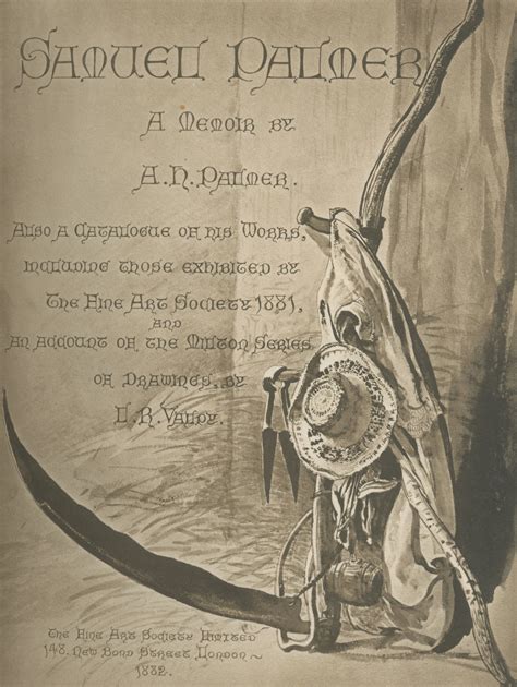 Bonhams : PALMER (SAMUEL) PALMER (A.H.) Samuel Palmer. A Memoir, ONE