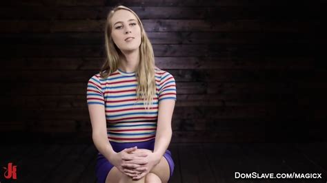 Blonde In Suspension Takes Fucking Machine