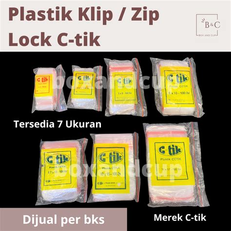 Jual Plastik Klip Zip Lock Ziplock Plastik Clip Zipper Cetik