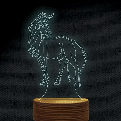 Unicorn Lamp File Etsy