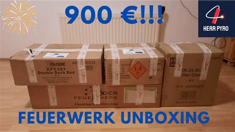 R Der Feuerwerk Unboxing Silvester Herr Pyro Hd Youtube