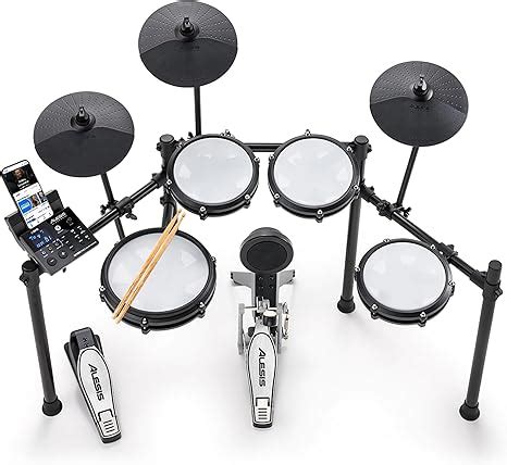 Alesis Nitro Max Kit Bater A Electr Nica Con Parches Silenciosos De