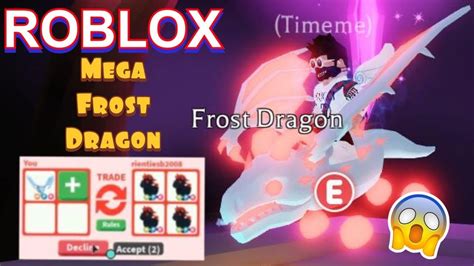 Mega Frost Dragon Roblox Adopt Me Youtube