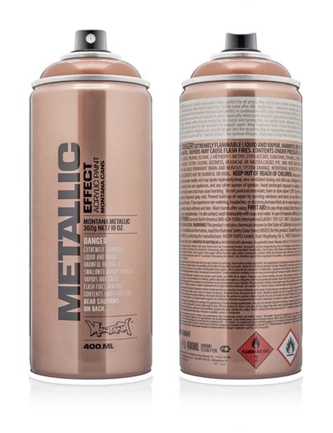 Montana Metallic Effect Spray Paint 400ml Copper EMC2050 Spray