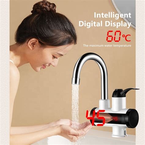 Fast Heating Instant Electric Hot Water Tap Heater 3S Instant Kitchen Faucets With LED Digital