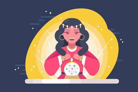 Fortune Teller Illustration 186990 Vector Art At Vecteezy