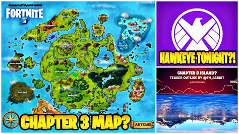 Fortnite Chapter Map First Look Hawkeye Tonight Free Spray