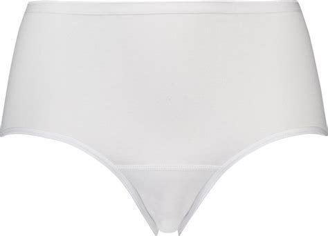 Hunkemöller Dames Lingerie Superslip midi katoen Wit maat M bol