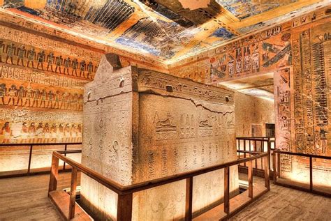 Sarcophagus In Burial Chamber Tomb Of Ramses Iv Kv Valley Of The