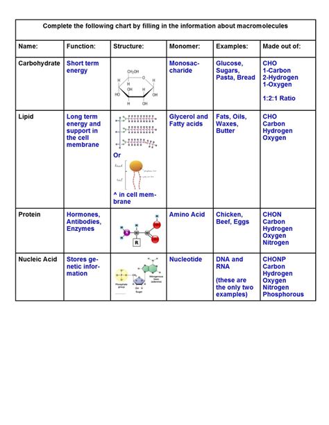 Macromolecules Examples