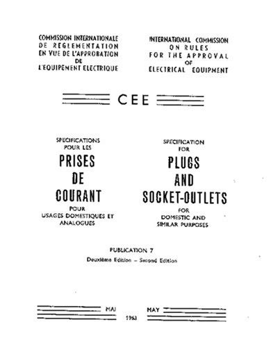 Iecee Cee Ed B Specification For Plugs And Socket Outlets