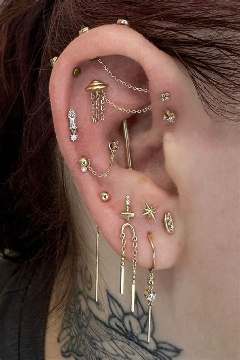 This Curation Is Out Of This World Unique Ear Piercings Earings