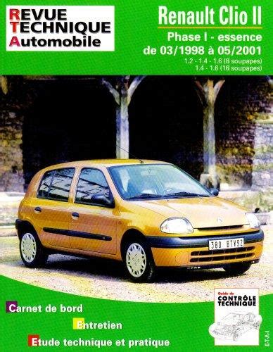 Rta Revue Technique Renault Clio Ii Phase Essence Et