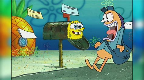 Spongebob In Mailbox Hi Mailman Know Your Meme