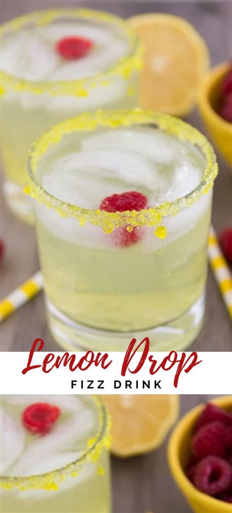 Lemon Drop Fizz Recipe Lemon Recipes Dessert Recipes Easy Recipes