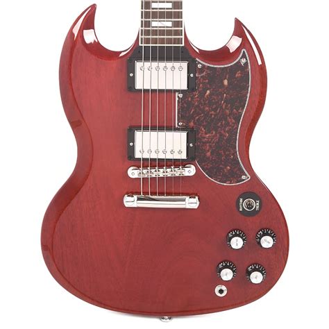 Gibson Usa Sg Standard Heritage Cherry Wtortoise Pickguard Reverb