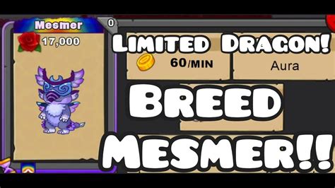 How To Breed The Mesmer Dragon Dragonvale Breeding Guide Breeding