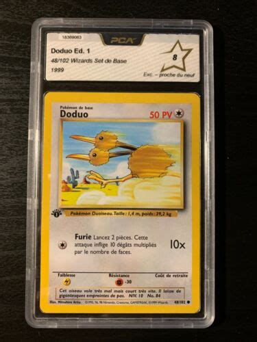 Carte Pok Mon Commune Doduo Pca Set De Base Dition Wizards