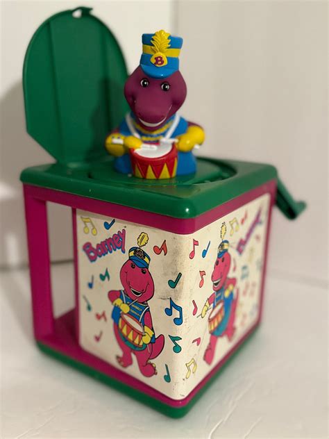 Barney the Dinosaur Jack in the Box Toy Vintage 1993 Lyons Group - Etsy