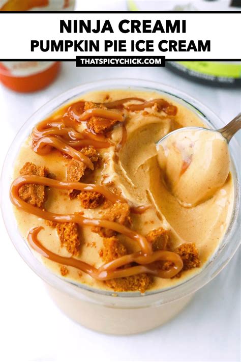 Ninja Creami Pumpkin Pie Protein Ice Cream That Spicy Chick