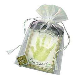 First Christmas Handprint Ornament Kit for Grandchild - FindGift.com