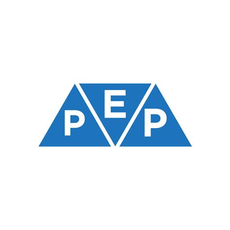 EPP Triangle Shape Logo Design On White Background EPP Creative