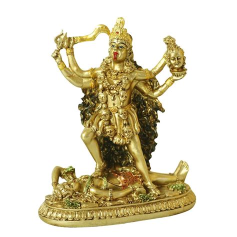 Black Stone Kaali Mata Idol Stone Kali Maa Statue Religious Decor