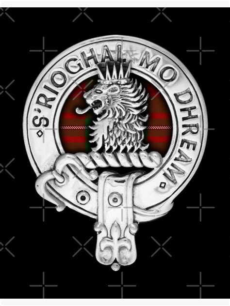 Clan Macgregor Crest And Tartan Poster For Sale By Taylors8 Redbubble