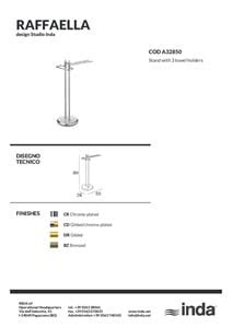 RAFFAELLA Standing Towel Rack Raffaella Collection By INDA