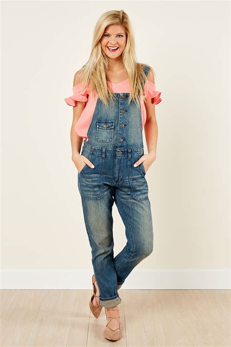 Fringe Best Overall Faded Wash Overalls At Red