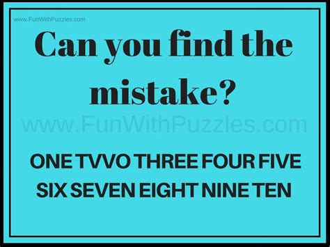 Boost Your Observation Find The Mistake Picture Riddles